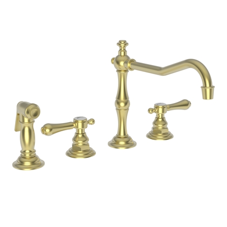 NEWPORT BRASS Kitchen Faucet With Side Spray in Satin Brass (Pvd) 973/04